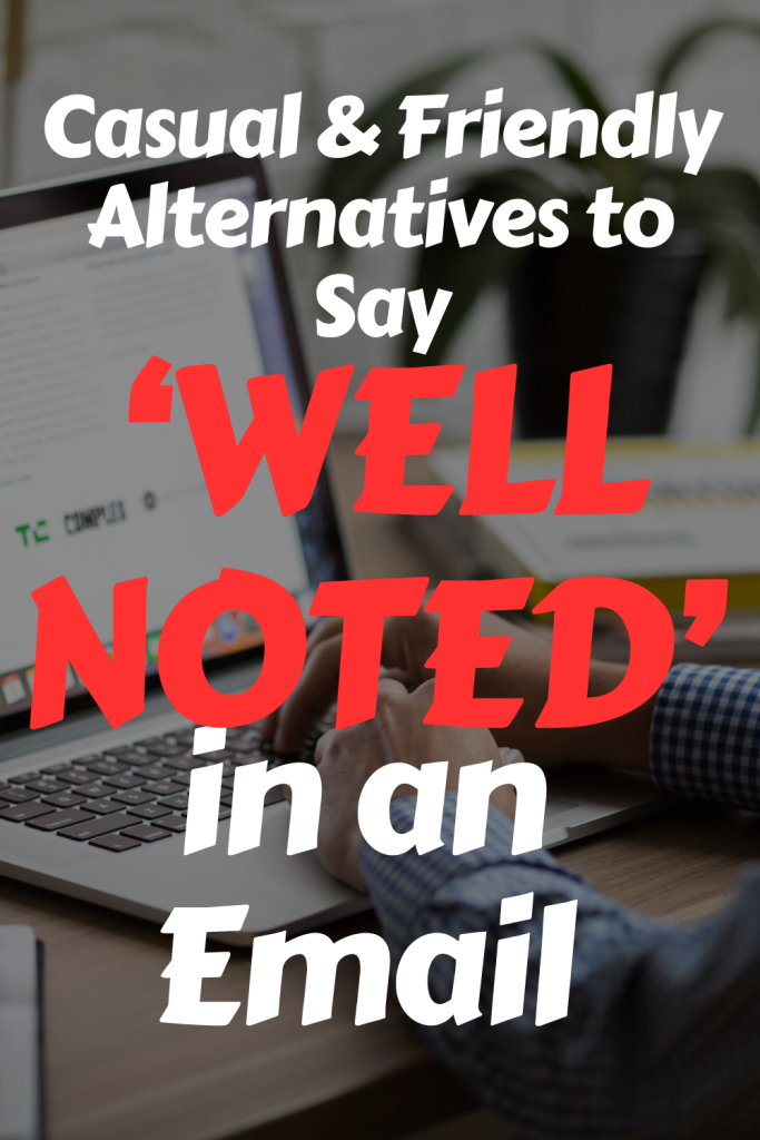 image of aguy typing with overlay text 'casual & friendly alternatives to say well done in an email'