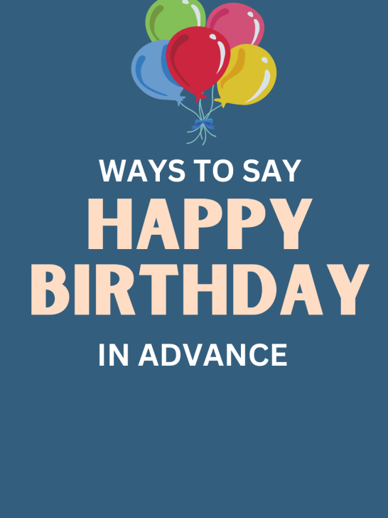 ways happy birthday in advance